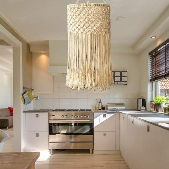 Elegant Macrame Hanging Lamp For Home - Leechoo